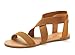DREAM PAIRS ELATICA-6 Women Summer Fashion Design Open -Toe Elastic Ankle Strap Gladiator Flat Sandals