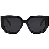 I-SEA Women's Olivia Polarized Sunglasses - Handcrafted Trendy Oversized Square Frames with Scratch-Resistant Lenses