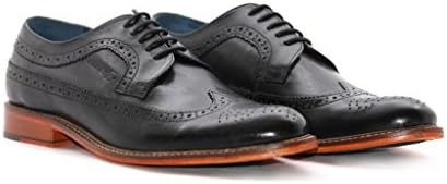 Ninety9steps Men's Fashion Leather Derby Brogue Lace-Up Formal Classic Shoes Office Wear Formal and Party Wear