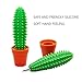 Yonger Office Pen Creative Cactus Bonsai Pen School Supplies Ballpoint Pen April Fool's Day Fun Gift Green 1pc