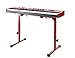K&M - Konig & Meyer 18810.015.91 Table Style Keyboard Stand Omega - Sturdy Heavy Duty Adjustable Frame - Folds Flat Portable - Fits Piano and Electric Keyboards - For Adult and Youth Musicians - Red