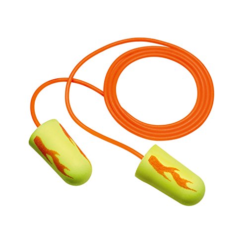3M E-A-R Earsoft Corded Earplugs, Neon Yellow, 200-Pair