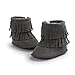 Kuner Infant Baby Girls Boys Tassel Plush Moccasins Non-Slip Prewalker Outdoor Warm Snow Boots 0-18Months