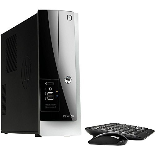 2016 HP Pavilion Slimline 400 Desktop Computer (AMD E-Series E1-2500, 4GB RAM, 500GB HDD, 802.11n Wifi, Windows 10 Professional) (Certified Refurbished)