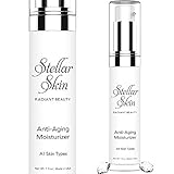 Stellar Skin Face Moisturizer - Anti Aging Cream - Best to Boost Collagen and Reduce Fine Lines & Wrinkles, Contains Duo-Peptides, Skin Care That Works to Restore Youthful Glow
