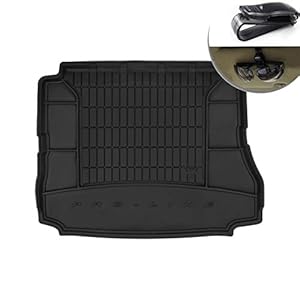 Frogum Flexibele 3D-rubberen mat voor de kofferbak, 1 stuk rubber, zwart, de mat past perfect voor Renault Scenic Grand…