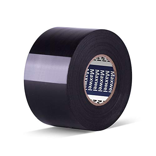 Electrical Tape Duct Tape Too - 2 Inch by 36 Yard Utility Vinyl Electrical Tape with Single Roll, Black for Electrical Wiring and Isulating Projects,Wrapping - Thumbnail 3