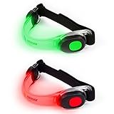 Reflective Running Gear - Fashionable Running Lights for Runners by Iotrevor Fitness (set of 2)