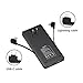 HELOIDEO Power Bank, 5000mAh Portable Charger with Lightning Cable and USB Type C Cable, AC Plug Compact Power Bank External Battery Pack for iPhone Samsung Google Pixel, LG and more(Black)