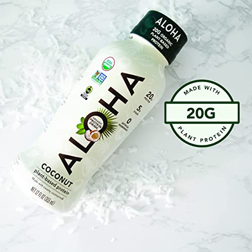 ALOHA Organic Plant Based Coconut Ready to Drink Protein Shake w/MCT