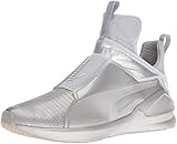 PUMA Women's Fierce Metallic Cross-Trainer Shoe, Silver, 9.5 M US