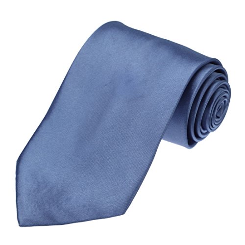 DAA3E01T Royal Blue Solid Woven Microfiber Tie Fine Designer Necktie Luxury For Wedding By Dan Smith