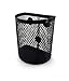 Magnetic Pen/Pencil Mesh Metal Basket/Holder/Container/Storage/Organizer for Kitchen/Refrigerator/Fridge/Whiteboard/Dry Erase/File Cabinet/Locker (Black)(Set of 2)