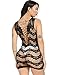 LemonGirl Women Net Bodysuit Dresses Sleepwear for Ladies One Free SizeBabydoll Bodysuit Black