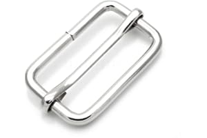 CRAFTMEMORE Triglide Slider 1 1/4", 1 1/2" Belt Keeper Movable Bar Slider Strap Adjuster Rectangle Strap Keeper Purse Making