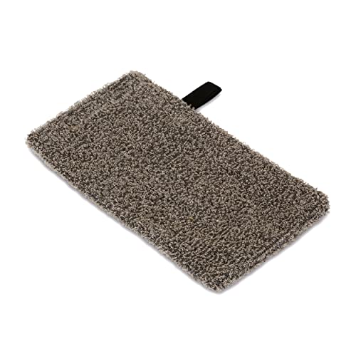 Möve Sauna massage wash glove 25 x 14 cm made of 60% linen/40% cotton, nature/black