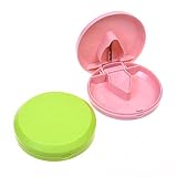 BCP Pack of 2 Pill Organizer Box Case With Pill Splitter Cutter for Storing Medications