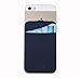 Magic Vosom Card Secure Holder Stick on Lycra Wallet Pouch Support iPhone Samsung Galaxy and Blu Smartphones Blue