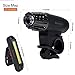 Rortquee USB Rechargeable Bike Light Set,1500mA Powerful Waterproof Mountain Bicycle Headlight and Taillight Set Super Bright Front Light and Rear Light for Cycling Safety
