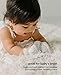 Baby Mittens, Organic, Scratch Free & Germ Resistant (Drops, Gray, 3-6 Months)