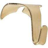 STAS Brass/Gold Molding Hooks - 10 Pack, Victorian-Style Dado & Crown Moulding Picture Rail Hangers for Art & Photos