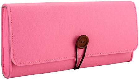 結婚祝い Procase Switch ケース 任天堂switch ニンテンドースイッチ保護カバー 任天堂スイッチ ゲーム機 フェルト 収納バッグ 収納ポーチ 防塵 ピンク ゲームカード