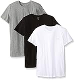 Diesel Men's Jake 3-Pack Essentials Crew Neck T-Shirt, White/Black/Grey, Large