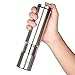 Electric Salt and Pepper Grinder Set with LED Light, Battery Powered, Adjustable Ceramic Coarseness, Stainless Steel Pepper Mill, Pack of 2 by Vina