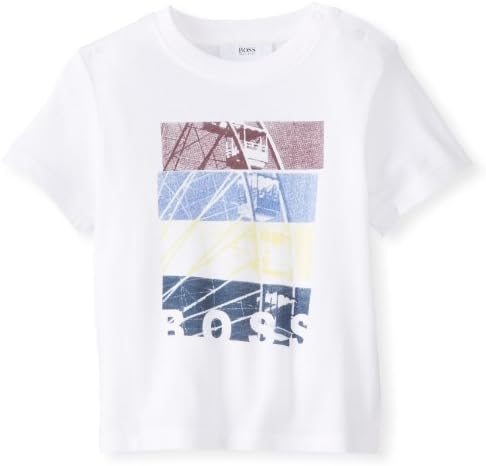 Hugo Boss Baby Baby-Boys Newborn Harlen Short Sleeve Printed Tee