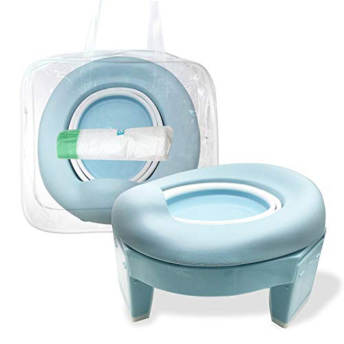 Satisfounder Travel Potty Seat for Toddler 3in1 Portable Folding