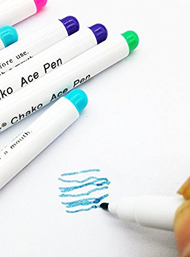 10 Pcs Disappearing Ink Fabric Marker Pen Vanishing Air Erasable Pen Water Erasable Pen For Sewing Creating Washable Art and Lettering,Temporary Marking,Auto-Vanishing Pen for Cloth,5 Colors