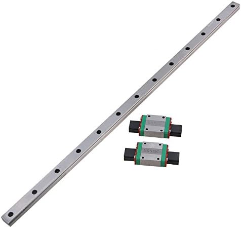 CNBTR MGN15 500mm Linear Sliding Guideway Rail with Bearing Steel Mini Rail Block Precision Measurement Set of 3