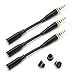 3X Great Value Tech Headphone Audio Adapter/Cable Includes Jack Cover for LifeProof iPhone 6s / 6s Plus NUUD/Samsung Galaxy S7 FRE (Black)