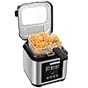 CUSIMAX-25L-Deep-Fat-Fryer-1200W-Touchscreen-Compact-Deep-Fryer-with-Timer-and-Temperature-Control-Stainless-Steel-Basket-and-Viewing-Window-Removable-Lid-Non-Stick-Oil-Tank-SilverBlack CUSIMAX 2.5L Deep Fat Fryer, 1200W Touchscreen Compact Deep Fryer with Timer and Temperature Control, Stainless Steel…