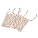 Bestim Inc 3Pcs Sisal Soap Bag, Shower Bath Exfoliating Natural Sisal Soap Saver Pouch Holder