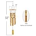 Moptrek mboo Wind Chimes Memorial Gifts - Wood Wind Chime - Large Indoor Outdoor Wooden - 32