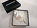 NOUMANDA Crystal White Swan Magnetic Eyeglass Pin Brooch Glasses Spec Spectacles Sunglasses Clip Holder