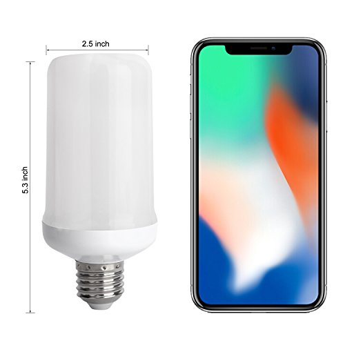 WEBSUN Flickering Light Bulbs 3 Modes Led Flame Effect Light Bulbs E26 Base - Vintage Atmosphere Lighting for Valentine's Day, Hotel, Bars, Home Decoration (1 Pack) - Thumbnail 3