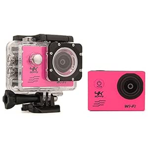 Generic Ultra HD 4K WiFi Action Camera 30M waterproof Sport Camcorder (Pink)