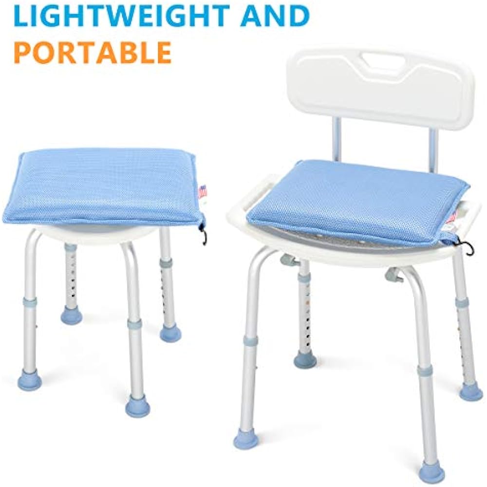 Shower Chair Cushion, Transfer Bench Stool Bath Seat Elderly, Senior
