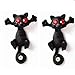 MengPa Cute Cartoon Small Cat Unique Stud Earrings for Women Girl (Mix 10 Pair)
