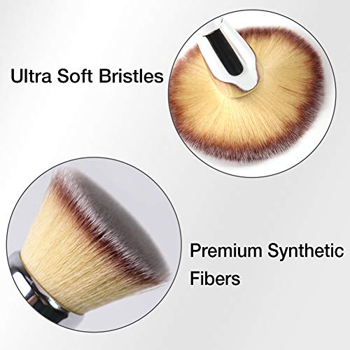 Flat Top Foundation Brush,Daubigny Large Powder Brush Premium Durable