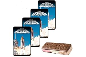 LuvyDuvy Freeze Dried Ice Cream Neapolitan Sandwich (Chocolate-Vanilla-Strawberry) - 4 Pack