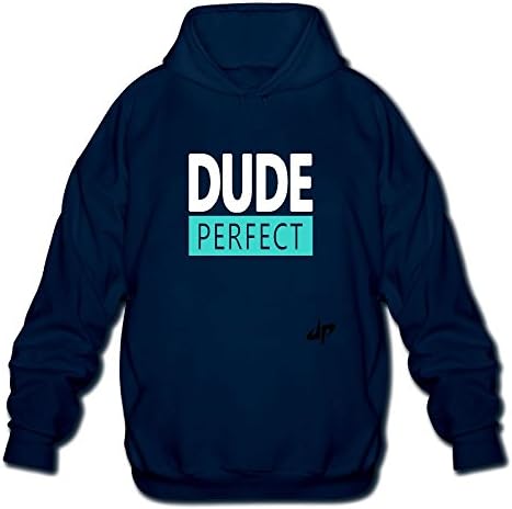 ShsjshH Men's Hoodie Dude&amp;Perfect Logo Adult Plus Size Pullover Younth Sweatshirt X-Large