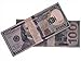 Paper Money Motion Picture Money 100 Dollar Bills Movie Prop Money Full Print 2 Sided Realistic Money Stacks,Copy Money Play Money That Looks Real for Movie, TV, Videos, Birthday Party
