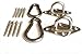 Heavy Duty Hammock hanging kit - Load capacity 800 lb. Ultra Durable Hammock Hooks&Carabiners For Hammock Stand,Yoga&Brazilian Hammocks,Swing Chair,Multiple Indoor Outdoor primary