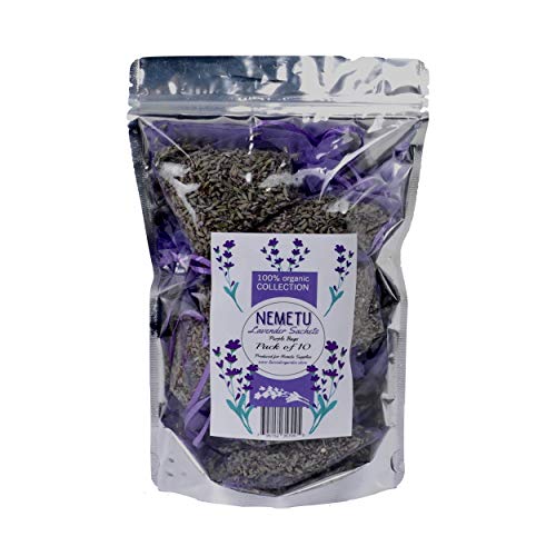 image for NEMETU Lavender Sachets, Home Fragrance, Car Scents, Fresh Dried Laven