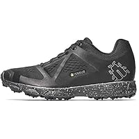 Icebug Running Shoes for Men - Studded Traction Sole for Ice and Snow: DTS4 BUGrip Mens Outdoor Training Trail Shoes, Black/Grey, 11.5