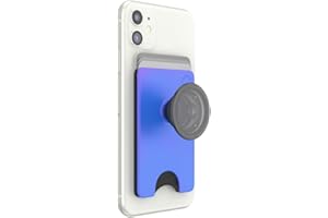 PopSockets Phone Wallet with Expanding Grip, Phone Card Holder, Wireless Charging Compatible, Wallet Compatible with MagSafe® - Neo Noir