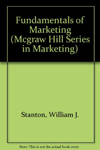 Fundamentals of Marketing (Mcgraw Hill Series in Marketing)